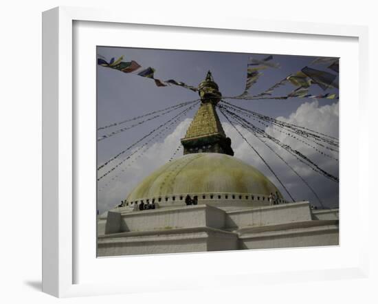 Prayer Flags, Nepal-Michael Brown-Framed Photographic Print