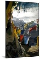 Prayer Flags on Summit of Gokyo Ri, Everest Region, Mt Everest, Nepal-David Noyes-Mounted Photographic Print