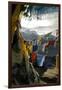 Prayer Flags on Summit of Gokyo Ri, Everest Region, Mt Everest, Nepal-David Noyes-Framed Photographic Print