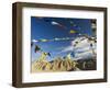 Prayer Flags on the Peak of Victory, Leh, Ladakh, Indian Himalayas, India, Asia-Jochen Schlenker-Framed Photographic Print