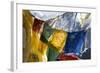 Prayer Flags on the Summit of Gokyo Ri, Gokyo, Nepal-David Noyes-Framed Photographic Print