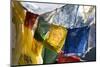 Prayer Flags on the Summit of Gokyo Ri, Gokyo, Nepal-David Noyes-Mounted Photographic Print