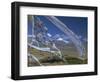 Prayer Flags on Top of Low Pass on Barga Plain, with Mount Kailas (Kailash) Beyond, Tibet, China-Anthony Waltham-Framed Photographic Print