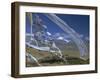 Prayer Flags on Top of Low Pass on Barga Plain, with Mount Kailas (Kailash) Beyond, Tibet, China-Anthony Waltham-Framed Photographic Print