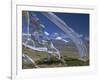 Prayer Flags on Top of Low Pass on Barga Plain, with Mount Kailas (Kailash) Beyond, Tibet, China-Anthony Waltham-Framed Photographic Print