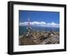 Prayer Flags Over Sky Burial Site, Lake Manasarovar (Manasarowar), Tibet, China-Anthony Waltham-Framed Photographic Print