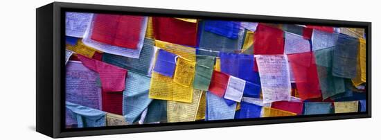 Prayer Flags, Tashiding, Sikkim, Northern India, India, Asia-Simon Montgomery-Framed Stretched Canvas