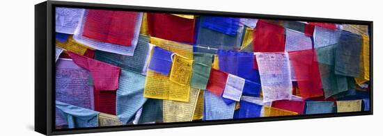 Prayer Flags, Tashiding, Sikkim, Northern India, India, Asia-Simon Montgomery-Framed Stretched Canvas