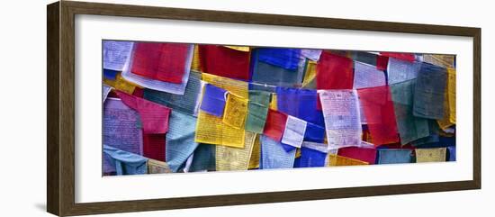 Prayer Flags, Tashiding, Sikkim, Northern India, India, Asia-Simon Montgomery-Framed Photographic Print