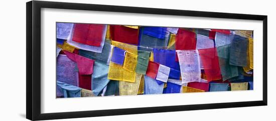 Prayer Flags, Tashiding, Sikkim, Northern India, India, Asia-Simon Montgomery-Framed Photographic Print