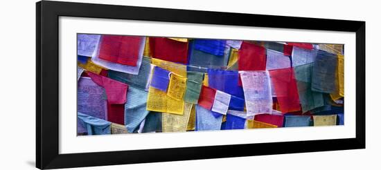 Prayer Flags, Tashiding, Sikkim, Northern India, India, Asia-Simon Montgomery-Framed Photographic Print