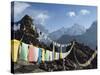 Prayer Flags, View From Gokyo Ri, 5483M, Gokyo, Sagarmatha National Park, Himalayas-Christian Kober-Stretched Canvas