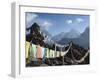 Prayer Flags, View From Gokyo Ri, 5483M, Gokyo, Sagarmatha National Park, Himalayas-Christian Kober-Framed Photographic Print