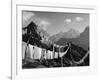 Prayer Flags, View From Gokyo Ri, 5483M, Gokyo, Sagarmatha National Park, Himalayas-Christian Kober-Framed Photographic Print