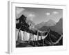 Prayer Flags, View From Gokyo Ri, 5483M, Gokyo, Sagarmatha National Park, Himalayas-Christian Kober-Framed Photographic Print