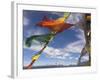 Prayer Flags with Snowy Kangchendzonga Beyond in Morning Light, Sandakphu, West Bengal State-Eitan Simanor-Framed Photographic Print