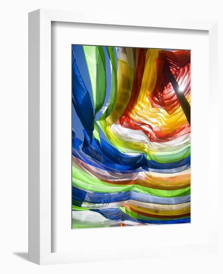 Prayer Flags, Yushu, Qinghai, China-Porteous Rod-Framed Photographic Print