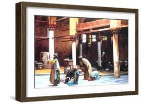 Prayer in a Mosque, 1892-Jean Leon Gerome-Framed Giclee Print