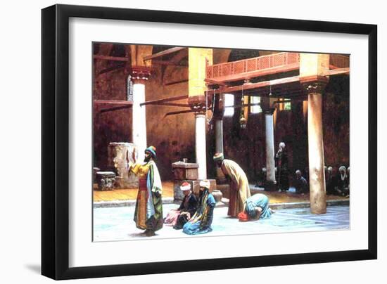 Prayer in a Mosque, 1892-Jean Leon Gerome-Framed Giclee Print