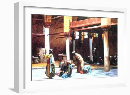 Prayer in a Mosque, 1892-Jean Leon Gerome-Framed Giclee Print