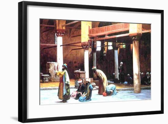 Prayer in a Mosque, 1892-Jean Leon Gerome-Framed Giclee Print