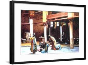 Prayer in a Mosque, 1892-Jean Leon Gerome-Framed Giclee Print