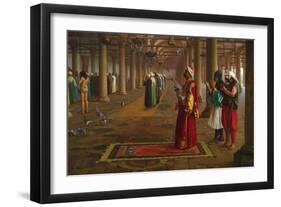 Prayer in a Mosque-Jean Leon Gerome-Framed Art Print