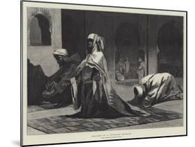 Prayer in a Turkish Mosque-null-Mounted Giclee Print