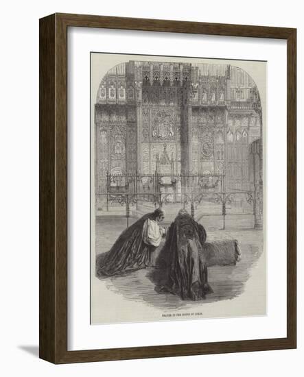 Prayer in the House of Lords-null-Framed Giclee Print