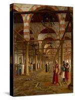 Prayer in the Mosque, 1871-Jean Leon Gerome-Stretched Canvas