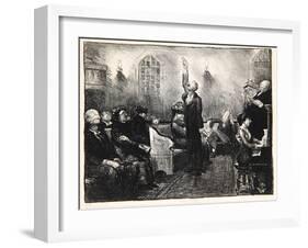 Prayer Meeting, 1916-George Wesley Bellows-Framed Giclee Print