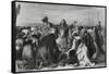 Prayer of Pilgrim Fathers Leaving Delfhaven-null-Framed Stretched Canvas