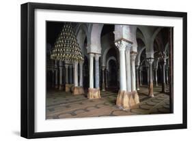 Prayer Room of the Great Mosque in Kairouan, 7th Century-CM Dixon-Framed Photographic Print