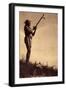 Prayer to the Mystery. When Praying Her, the Pipe Was Always Offered to the Grand Manitou by Raisin-Edward Sheriff Curtis-Framed Giclee Print