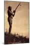 Prayer to the Mystery. When Praying Her, the Pipe Was Always Offered to the Grand Manitou by Raisin-Edward Sheriff Curtis-Mounted Giclee Print