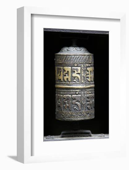 Prayer wheel, Golden Temple, Patan, Nepal-Godong-Framed Photographic Print