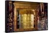 Prayer wheel inside Drepung Monastery, Tibet, Lhasa, Tibet, China-Keren Su-Framed Stretched Canvas