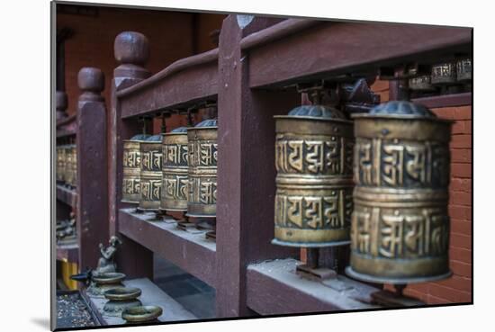 Prayer wheels, Bhaktapur, Kathmandu, Nepal.-Lee Klopfer-Mounted Photographic Print
