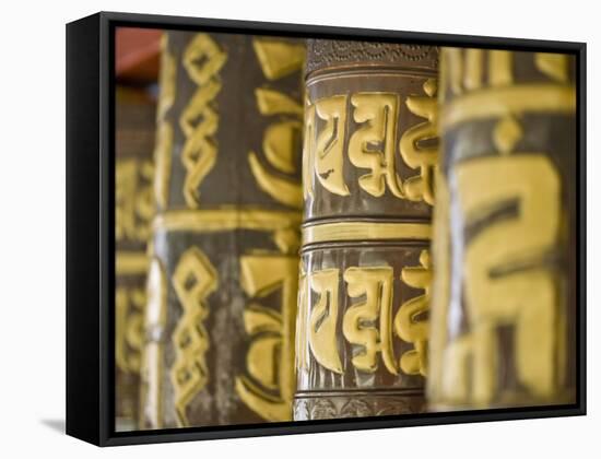 Prayer Wheels, Do-Drul Chorton, Gangtok, Sikkim, India-Jane Sweeney-Framed Stretched Canvas