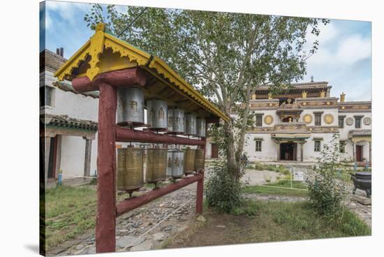 Prayer wheels in the gardens of Erdene Zuu Buddhist Monastery, Harhorin, South Hangay province, Mon-Francesco Vaninetti-Stretched Canvas