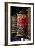 Prayer Wheels, Kathmandu, Nepal, Asia-Simon Montgomery-Framed Photographic Print
