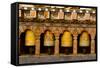 Prayer Wheels, Mani Wheel at Trongsa Dzong, Bhutan-Howie Garber-Framed Stretched Canvas