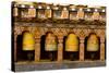 Prayer Wheels, Mani Wheel at Trongsa Dzong, Bhutan-Howie Garber-Stretched Canvas