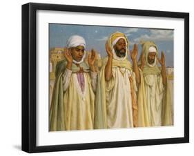 Prayers at l'Aube, 1913-Etienne Alphonse Dinet-Framed Giclee Print