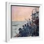 Prayers at the Scene of the Sinking of the Titanic, 1912-null-Framed Giclee Print