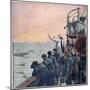 Prayers at the Scene of the Sinking of the Titanic, 1912-null-Mounted Premium Giclee Print