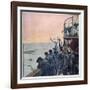 Prayers at the Scene of the Sinking of the Titanic, 1912-null-Framed Giclee Print