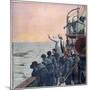 Prayers at the Scene of the Sinking of the Titanic, 1912-null-Mounted Giclee Print