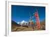 Prayers Flags on the Lasa-Gasa Trekking Route, Thimpu District, Bhutan, Asia-Alex Treadway-Framed Photographic Print