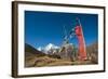 Prayers Flags on the Lasa-Gasa Trekking Route, Thimpu District, Bhutan, Asia-Alex Treadway-Framed Photographic Print